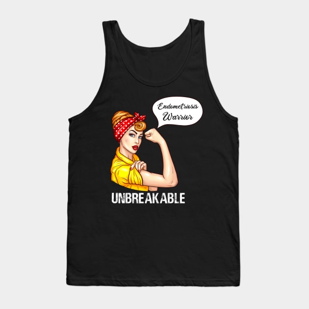 Endometriosis Warrior Unbreakable Tank Top by fiar32